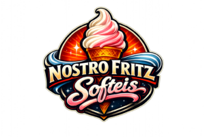 Logo von Nostro Fritz Softeis mit Eiswaffel und Sternen